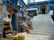 Vesnička Sidi Bou Said, častý cíl turistů.