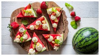 Melounové chlebíčky