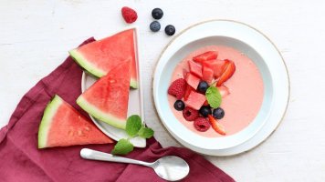 Melounová smoothie bowl