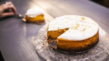 Jednoduchý dýňový cheesecake s perníkovým kořením