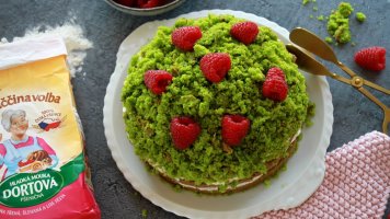 Mechový dort ze špaldové mouky