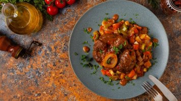 Ossobuco na zelenině s bylinkami
