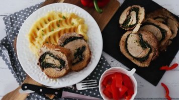 Plněná vepřová roláda z kýty