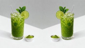 Matcha mojito twist