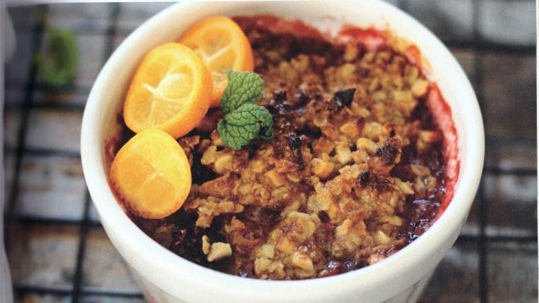 Bezlepkové crumble s ovocem z mrazáku