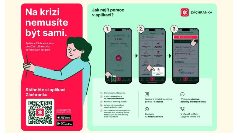 Aplikace Záchranka se v Olomouckém kraji rozšířila o důležitou novinku